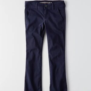 Navy AE Denim X Kick Bootcut Pant in size 14 from American Eagle
